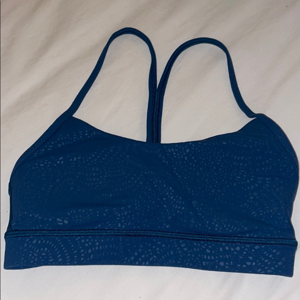 Turquoise textured Lululemon bra NWOT